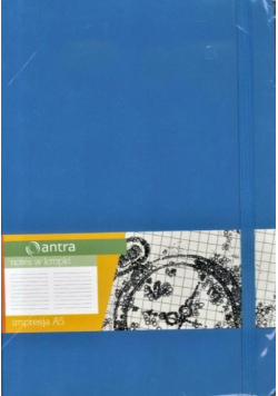 Notes A5 Kropki Impresja Jasny Niebieski ANTRA
