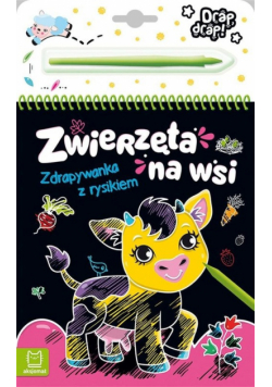 Zwierzęta na wsi Zdrapywanka z rysikiem