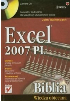 Excel 2007 PL Biblia z CD