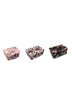 Walizka kuferek z rączką zamek 30,2x21,9x9,5cm MIX