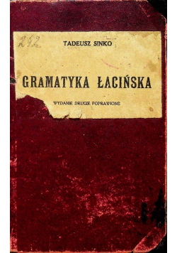 Gramatyka Łacińska 1925 r.