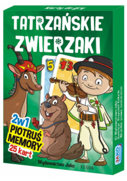 Karty Piotruś Memory Tatrzańskie zwierzaki