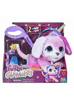 FurReal Glamalots. Różowy piesek + akcesoria