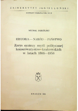 Historia naród państwo