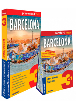 Barcelona 3w1 przewodnik + atlas + mapa