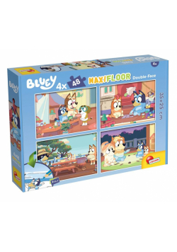 Puzzle podłogowe dwustronne Maxi 4x48 Bluey