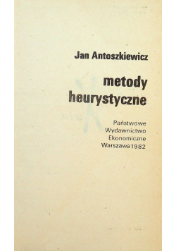 Metody heurystyczne