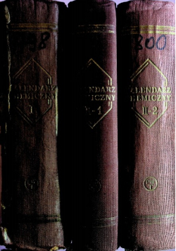 Kalendarz Chemiczny 3 tomy