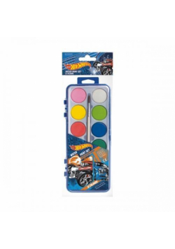 Farby akwarelowe 12 kolorów Hot Wheels