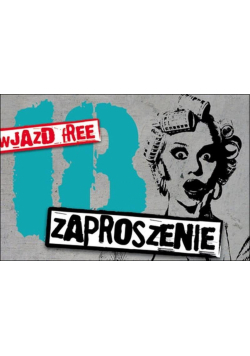 Zaproszenie ZZ-008 Urodziny 18 (5 szt.)