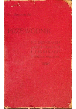 Przewodniki po Beskidach Zachodnich i Pieninach 1926 r.