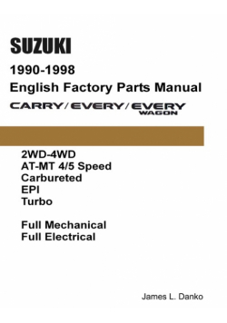 Suzuki Carry & Every 1990-1998 English Factory Parts Catalogue