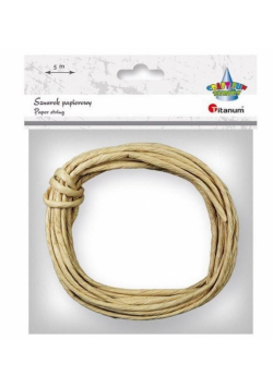 Sznurek papierowy 3.5mmx5m naturalny słomkowy