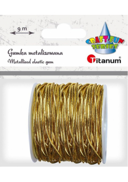 Gumka metalizowana 2mmx9m złota