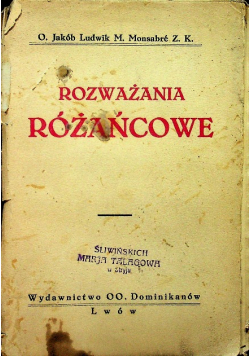 Rozważania różańcowe 1930 r.