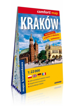 Comfort! map Kraków 1:22 000 mapa kieszonkowa