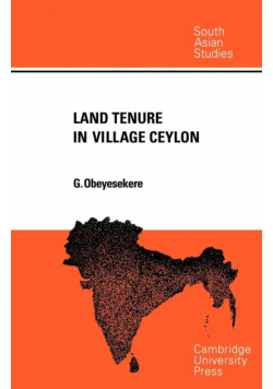 Land Tenure in Village Ceylon