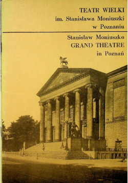 Teatr Wielki Im Stanisława Moniuszki W Poznaniu