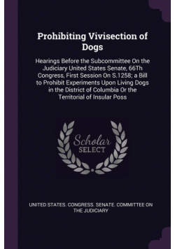 Prohibiting Vivisection of Dogs
