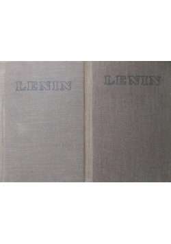 Lenin Dzieła wybrane w dwóch tomach tom I i II 1948 r.