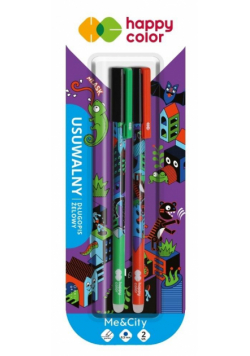 Długopis usuwalny Me&City 0,5mm niebieski 2szt