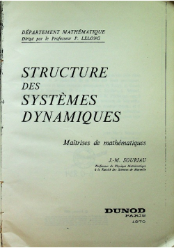 Structure des systemes dynamiques