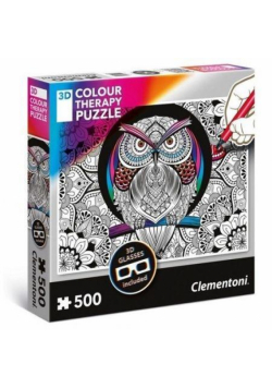 Puzzle 500 3D Color Teraphy Sowa