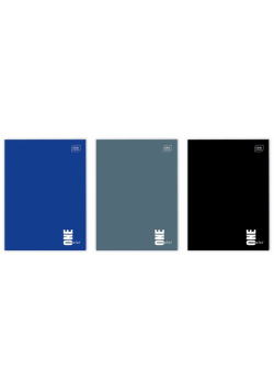 Zeszyt A4 w kratkę 96 kartek One Color 5 sztuk mix