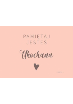 Magnes na lodówkę - Pamiętaj jesteś Ukochana róż