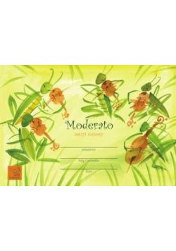 Zeszyt nutowy - Moderato