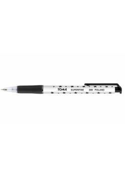 Długopis Superfine aut. 0,5mm czar. (30szt) TOMA