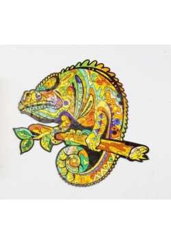 Puzzle drewniane eko 69 Kameleon A4