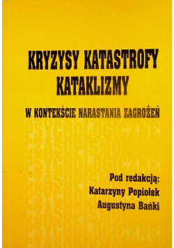 Kryzysy katastrofy kataklizmy