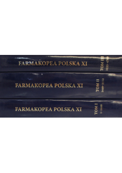 Farmakopea Polska XI Tom 1 do 3