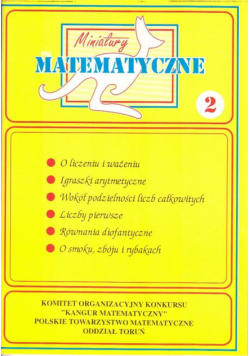 Miniatury matematyczne Część 2