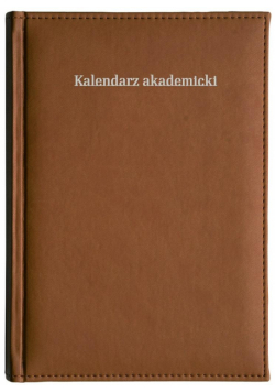 Kalendarz akad. 2023/24 A5 tyg. Vivella brąz