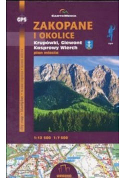 Zakopane Krupówki Giewont i Kasprowy plan miasta