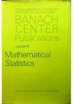 Mathematical statistics volume 6