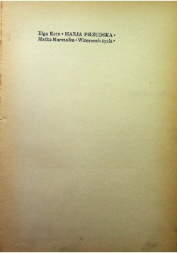Marja Piłsudska Matka Marszałka Wizerunek życia 1935 r.