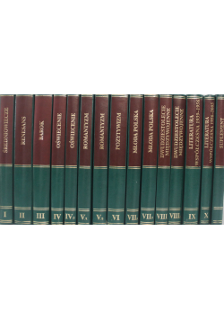 Historia Literatury Polskiej tom 1 do 11