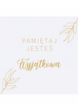 Podstawka korkowa - Pamiętaj jesteś wyjątkowa