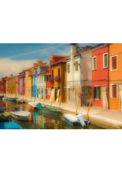 Puzzle 1000 Kolorowe domy na wyspie Burano