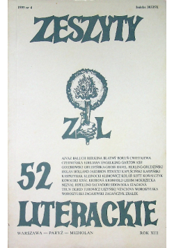 Zeszyty literackie 52 4 / 1995