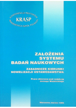 Założenia systemu badań naukowych