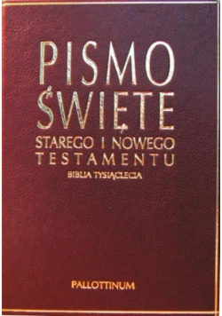Biblia Tysiąclecia - opr. skórzana ze złoceniami