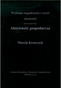 Krawczyk Marcin - Aktywność gospodarcza
