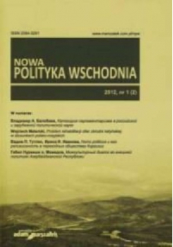 Nowa Polityka wschodnia Numer 1 / 2012