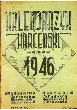Kalendarzyk harcerski 1946 r.