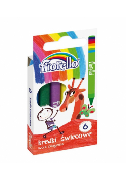 Kredki świecowe 6 kolorów FIORELLO