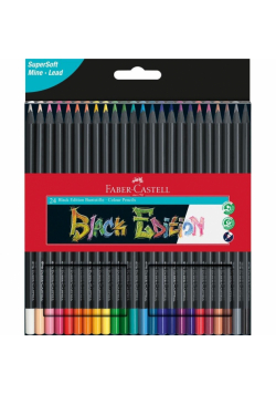 Kredki trójkątne Black Edition 24 FABER CASTELL